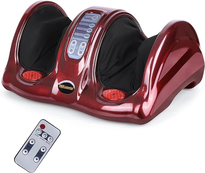 H&B Luxuries Shiatsu Foot Massager Machine with